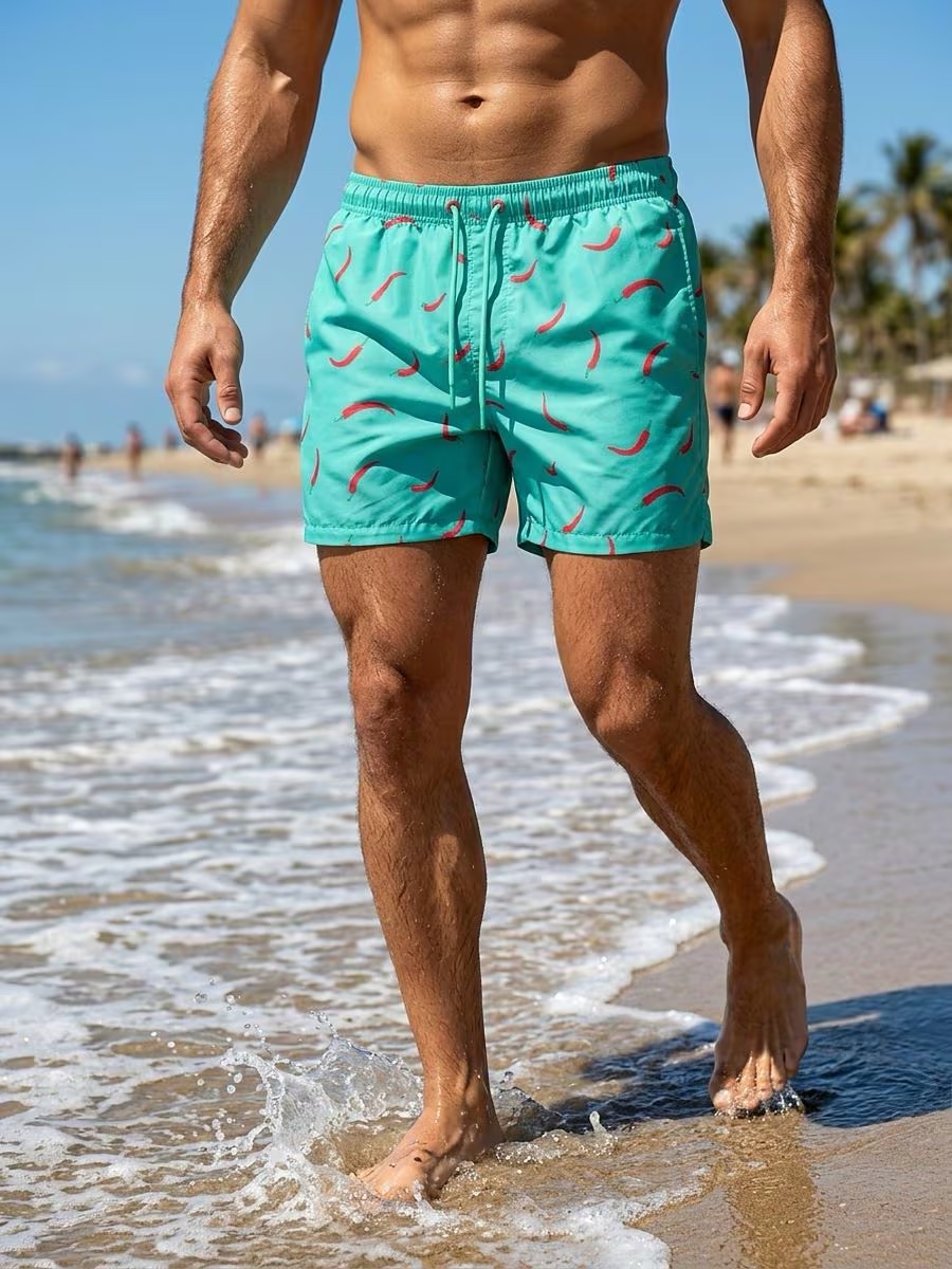 Мъжки бански шорти BoxFit Turquoise