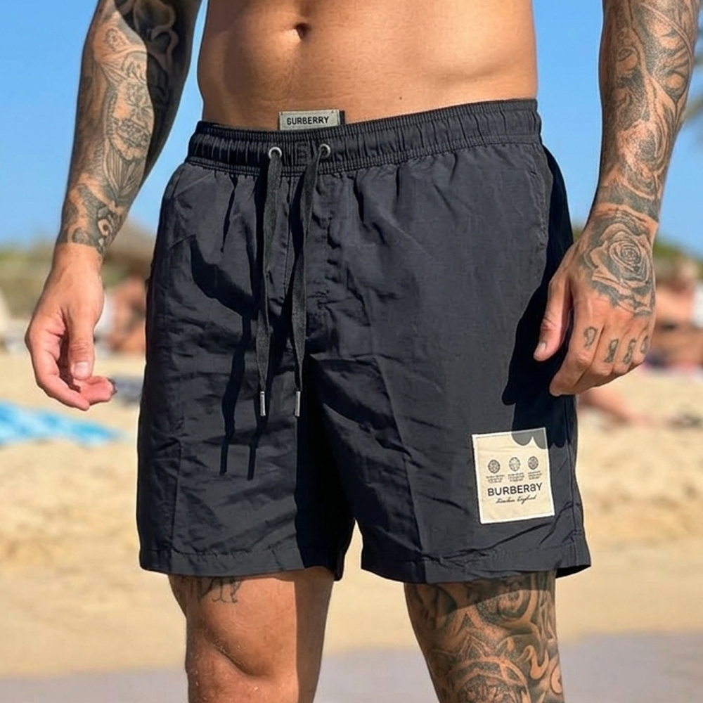 Мъжки бански Burberry Clasic Black Shorts