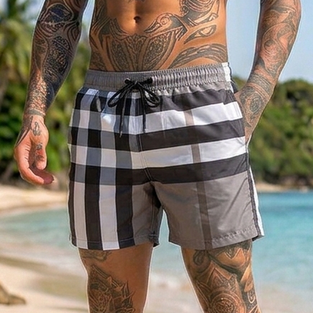 Мъжки бански burberry Clasic Silver