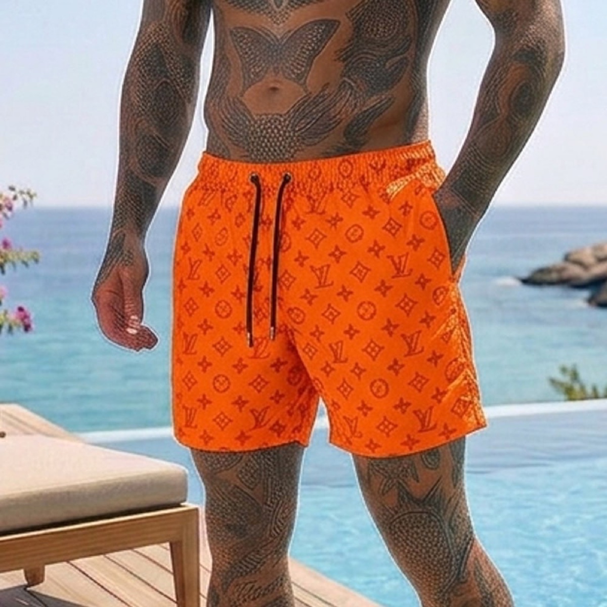 Мъжки бански шорти Louis Vuitton Sunset Monogram
