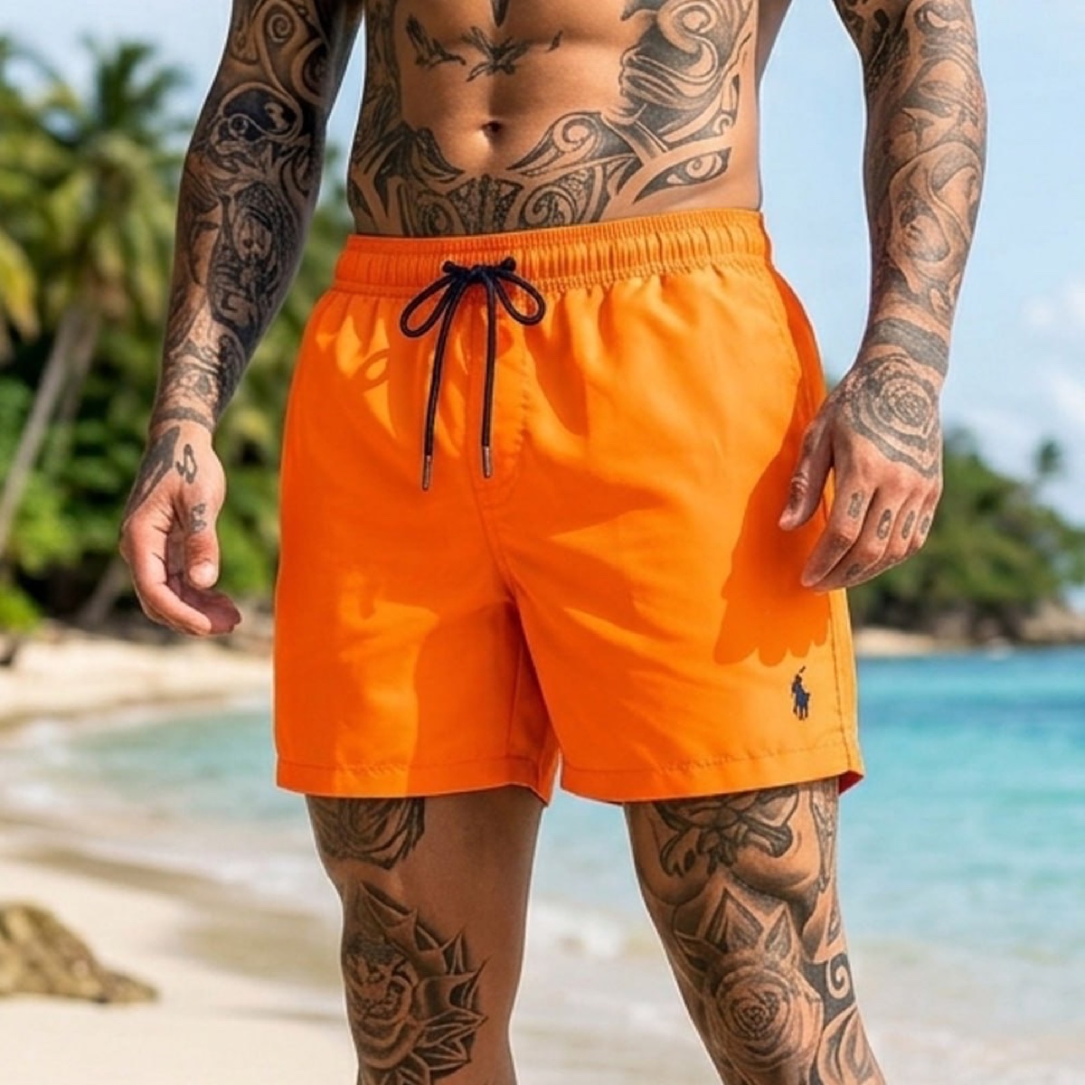 Мъжки бански шорти Polo Ralph Lauren Orange